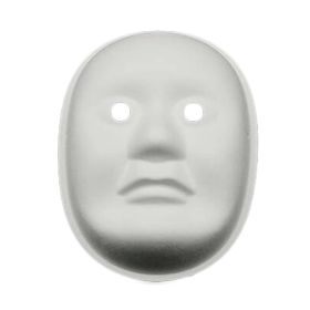 10-Packs White Blank Painting Eye Mask DIY Paper Mask for Halloween Costumes, Peking Opera