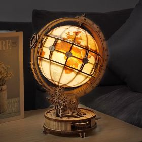 Rokr Luminous Globe 3D Wooden Hot Selling 180PCS Model Building Block Kits Toy (Option: ST003)