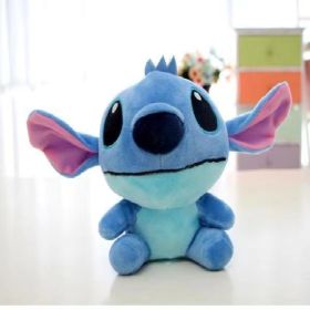 20cm Disney Doll Cute Pooh Bear Mickey Minnie Tigger Doll Little Donkey Pooh Pig Plush Toy Children's Birthday Christmas Gift (Color: Stitch, Height: 20cm)